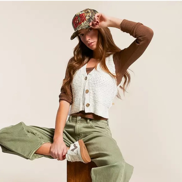 Free People Cropped Sweater Vest - Picture 2 of 7